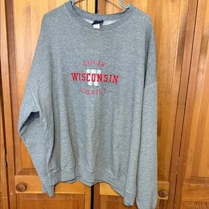 Gray Wisconsin Athletics Sweatshirt